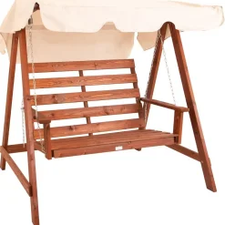 Pihakeinu Eden Wood Mellby 2-istuttava, leveys 155cm, ruskea
