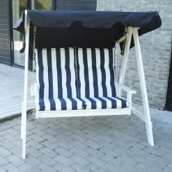 Pihakeinu Eden Wood Mellby 2-istuttava, leveys 155cm, ruskea