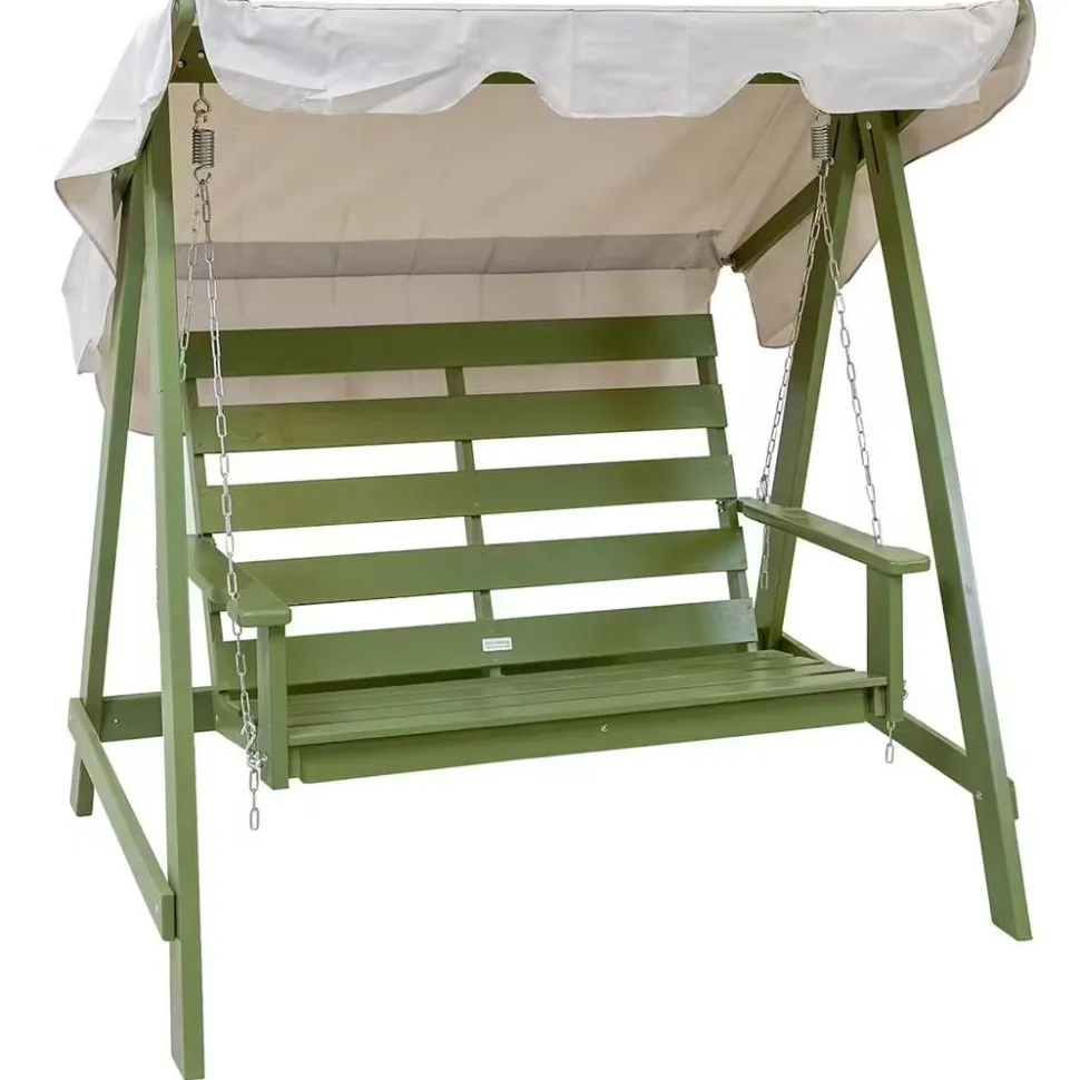 Pihakeinu Eden Wood Mellby 2-istuttava, leveys 155cm, ruskea