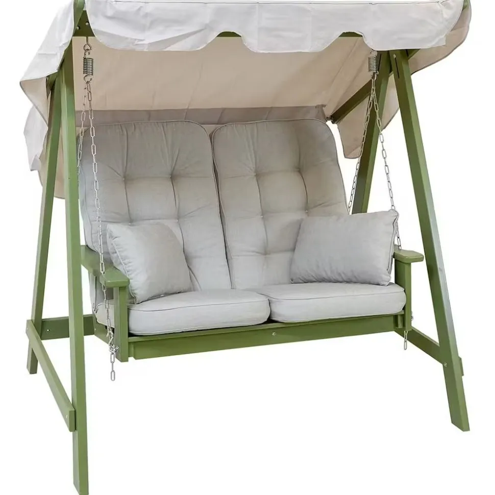 Pihakeinu Eden Wood Mellby 2-istuttava, leveys 155cm, ruskea