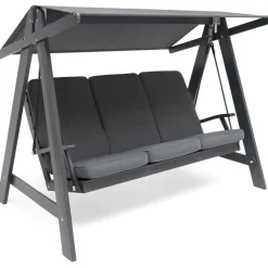 Pihakeinu Hillerstorp Aspö, 3-istuttava, tummanharmaa/beige