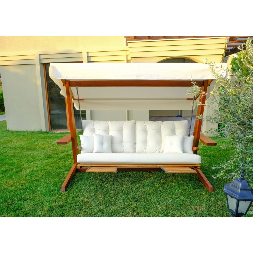 Pihakeinu Linento Garden Luna Deluxe 3-istuttava beige