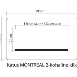Pihakeinun katos Home4You MONTREAL 2 160x190 cm, ruskea