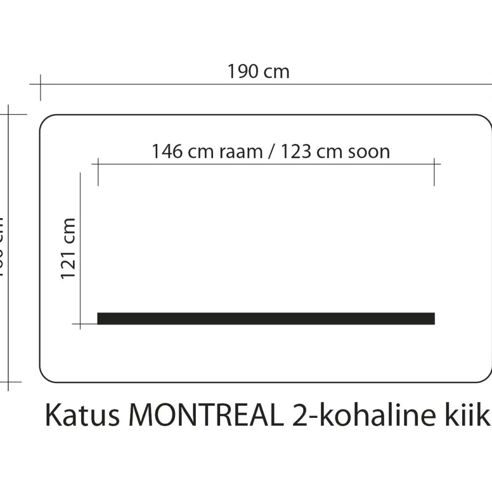 Pihakeinun katos Home4You MONTREAL 2 160x190 cm, ruskea