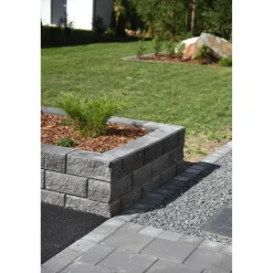 Pihakivi Lakka Nupukivi 80 138 x 138 mm harmaa