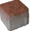 Pihakivi Rudus Artik-noppa, 92x92x80mm, profiloitu, hienopesty, punainen