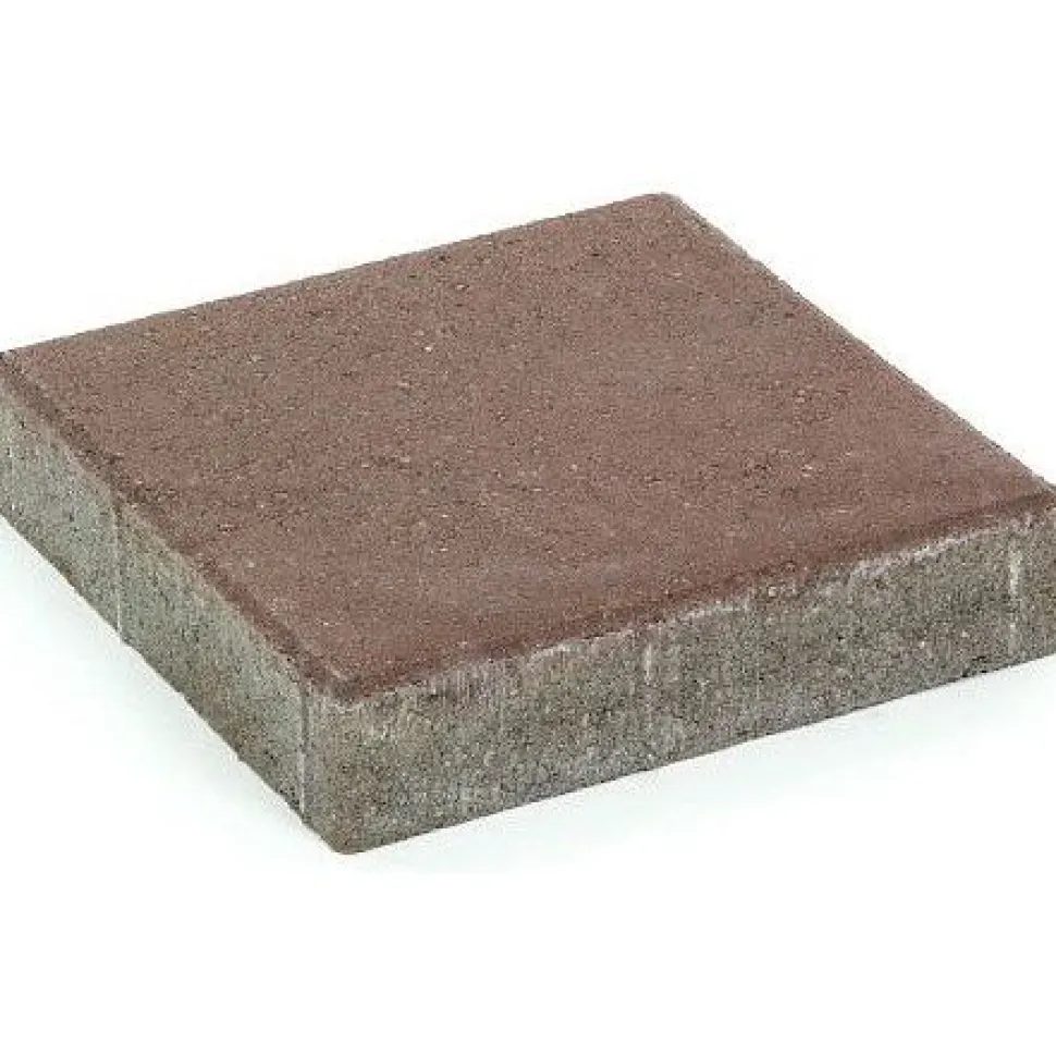 Pihakivi Rudus Kartanolaatta 80 278x278x80 mm sileä ruskea
