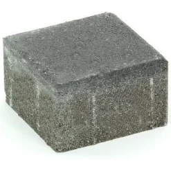 Pihakivi Rudus Kartanonoppa 80 138x138x80 mm sileä musta