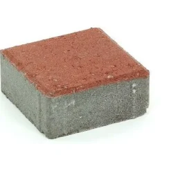 Pihakivi Rudus Kartanonoppa 60 138x138x60 mm sileä punainen