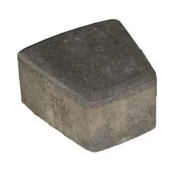 Pihakivi Rudus Klassikko iso kaarre 60 110x115x60 mm sileä musta