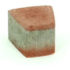 Pihakivi Rudus Klassikko iso kaarre 80 110x115x80 mm sileä punainen