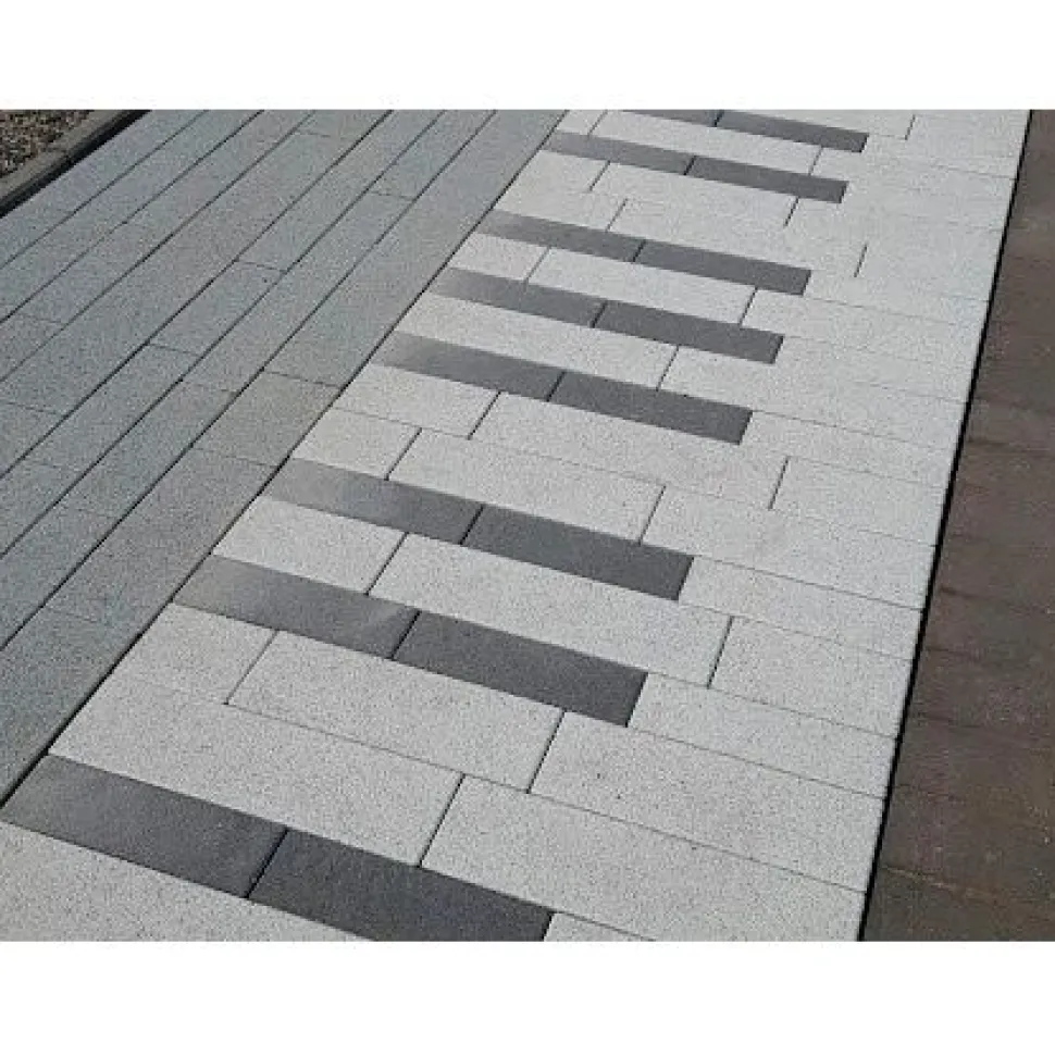 Pihakivisarja Rudus Piano-kivet 80 mm sileä harmaa