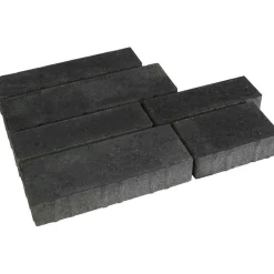 Pihakivisarja Rudus Piano-kivet 80 mm sileä hiili