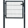 Pihaportti teräs 103x150cm antrasiitti
