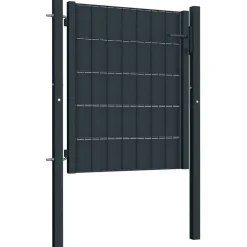 Pihaportti teräs 100x81cm antrasiitti