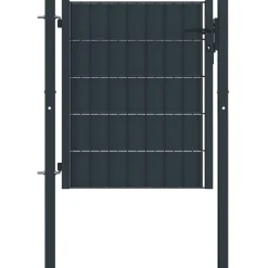 Pihaportti teräs 100x81cm antrasiitti