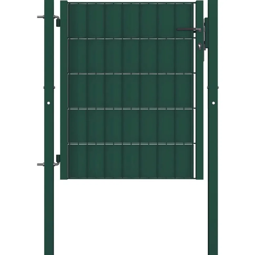 Pihaportti teräs 101x100cm vihreä