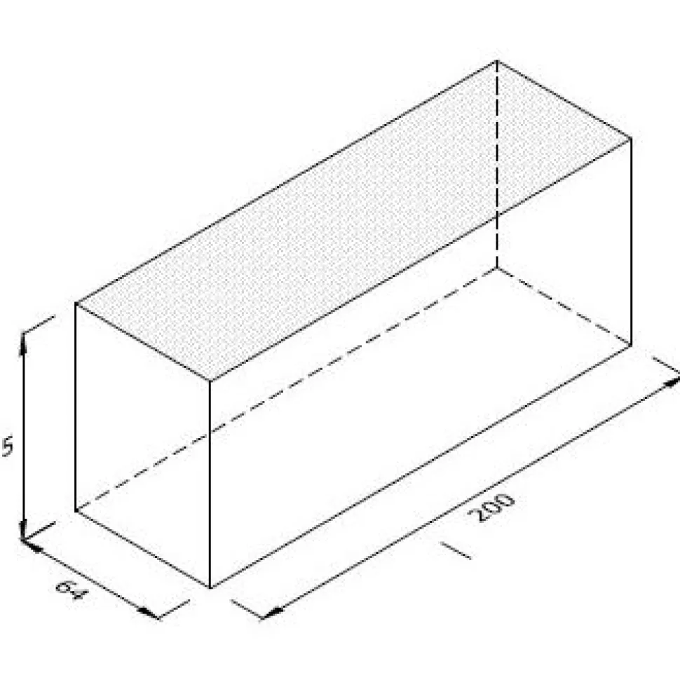Pihatiili Penter DF 200x64x85 mm Nero