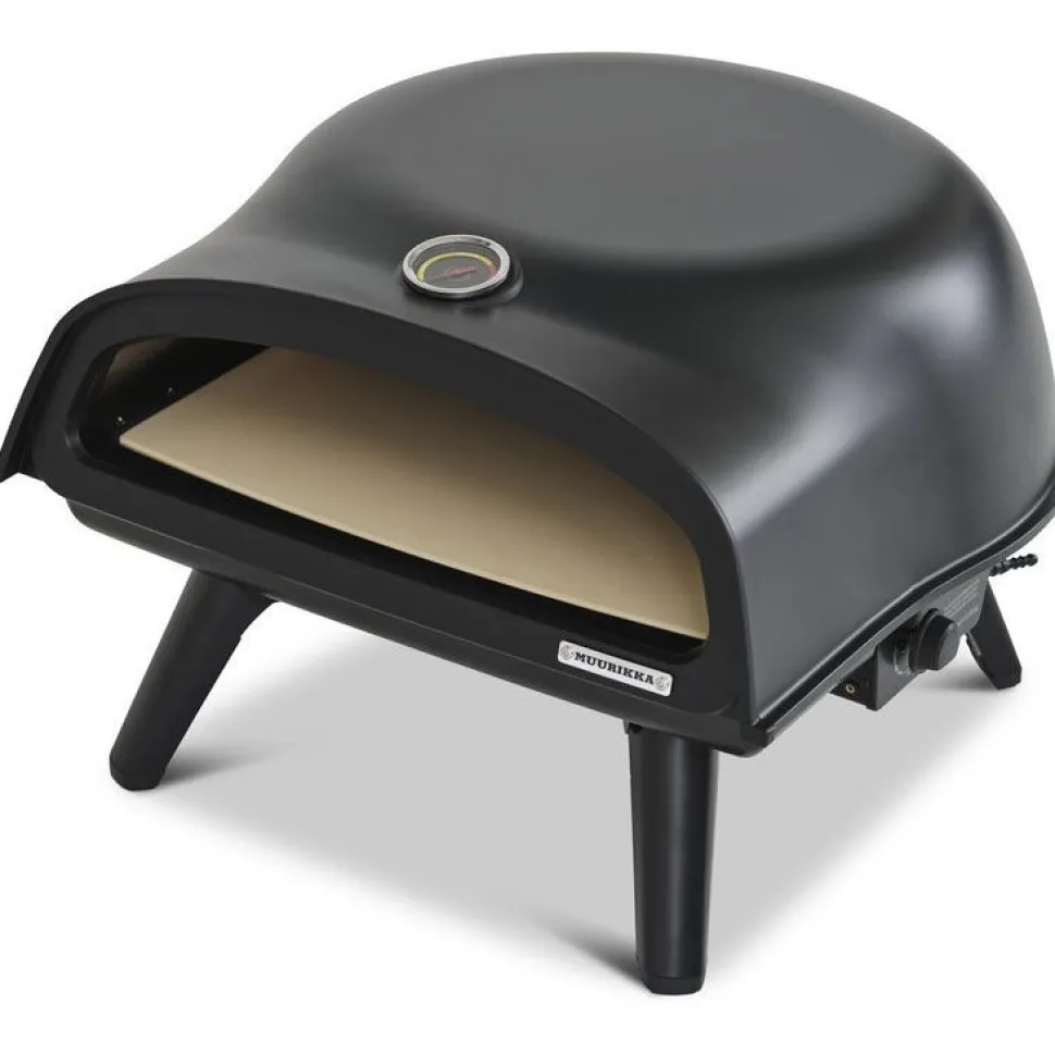 Pizzauuni Muurikka 16", kaasu, musta