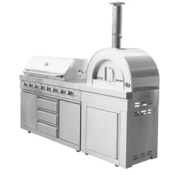 Pizzauuni Myoutdoorkitchen Classic Line Stainless Naples, puulämmitteinen, rst