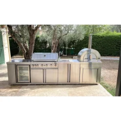 Pizzauuni Myoutdoorkitchen Classic Line Stainless Naples, puulämmitteinen, rst