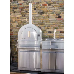 Pizzauuni Myoutdoorkitchen Inox Range, puulämmitteinen, rst