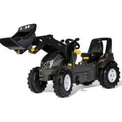 Polkutraktori Rolly Premium Valtra, säädettävä istuin, musta/ruskea