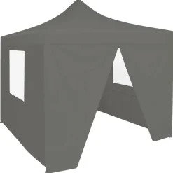Pop-up teltta kokoontaitettava seinillä 3x3m antrasiitti