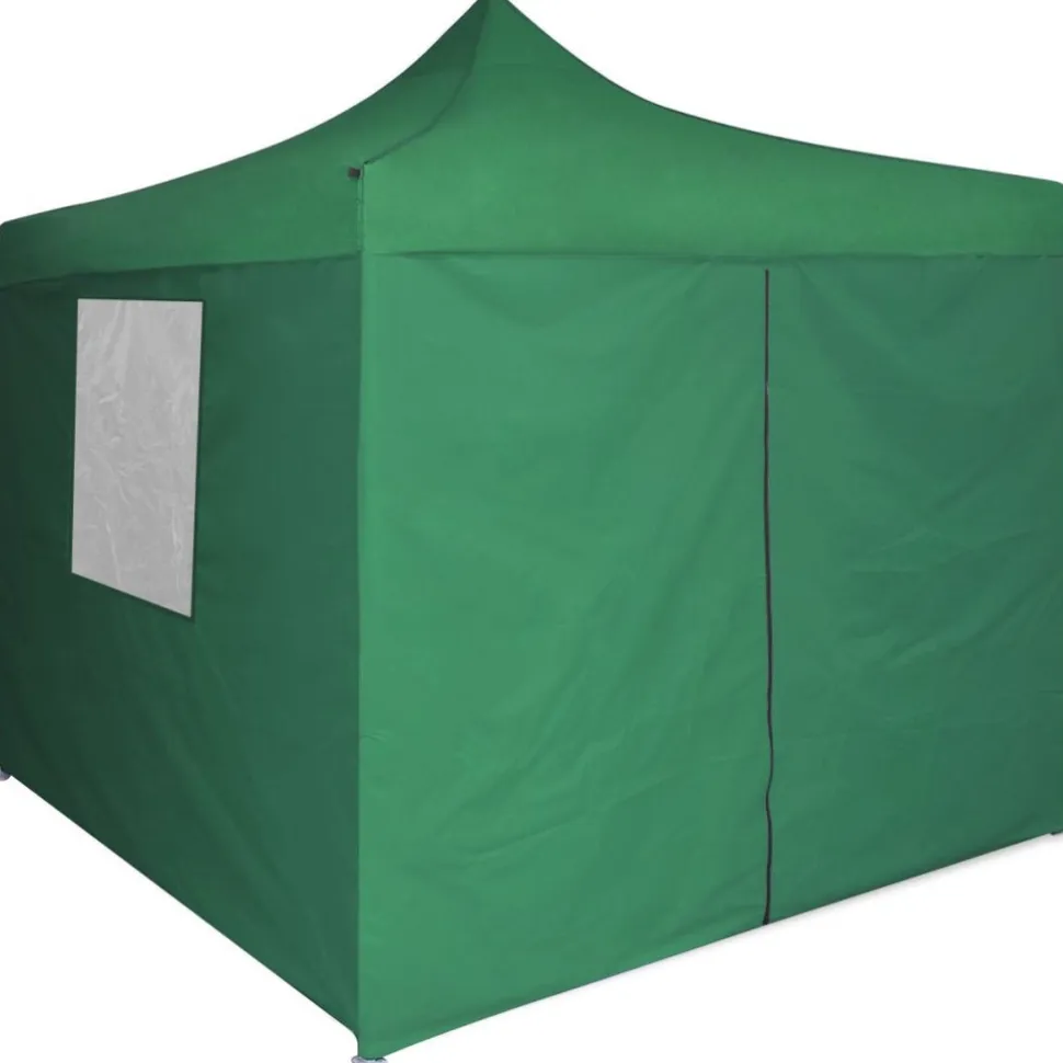 Pop-up teltta kokoontaitettava seinillä 3x3m vihreä