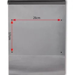 Postilaatikko ruostumattomasta teräksestä 400x120