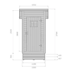 PremiumPuucee-paketti VOL1.1. 1.5m², sis. Miljöökoriste Puucee ja Biolan Kompostikäymälä Eco
