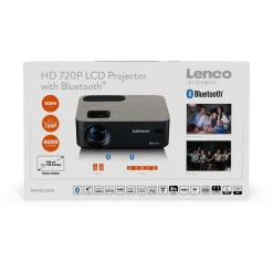 Projektori Lenco, 720P HD LCD, bluetoothilla