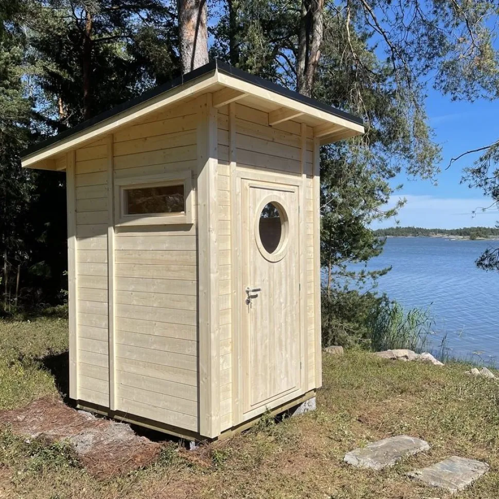 Puucee-paketti Pikkuvihreä 2.25 m² Green Toilet -kompostikäymälällä