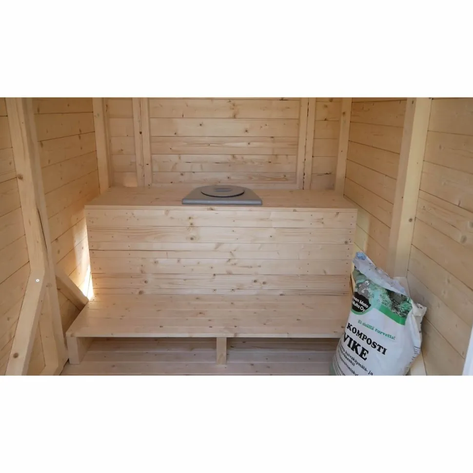 Puucee-paketti Pikkuvihreä 2.25 m² Green Toilet -kompostikäymälällä