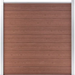 Puutarha-aita WPC 180x186 cm ruskea