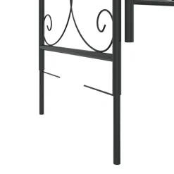 Puutarhakaari portilla 108x45x235 cm teräs musta