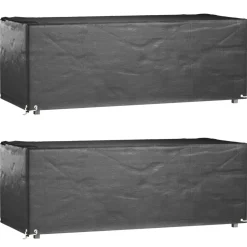 Puutarhakalustesuojat 2 kpl 8 purjerengasta 192x82x65 cm