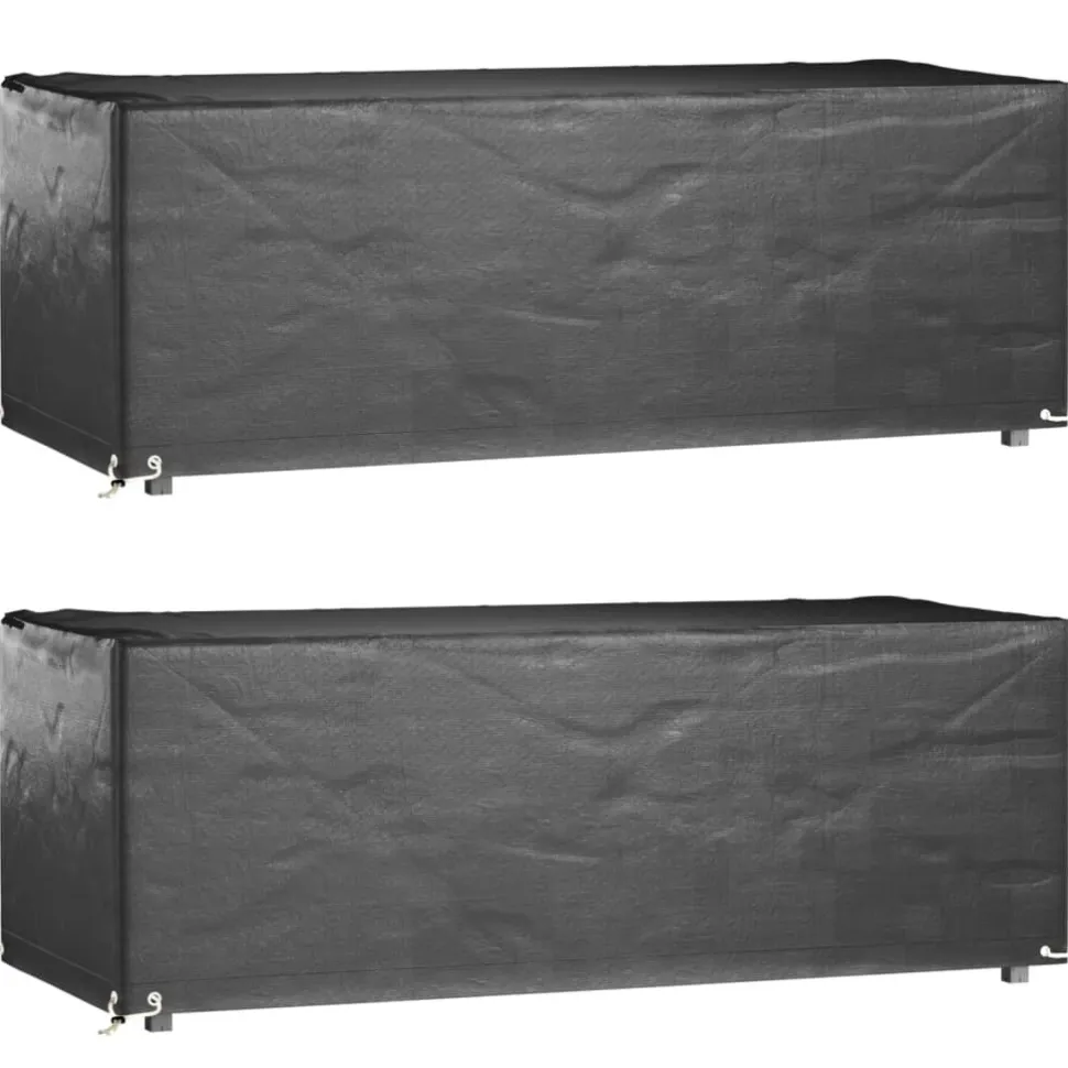 Puutarhakalustesuojat 2 kpl 8 purjerengasta 192x82x65 cm