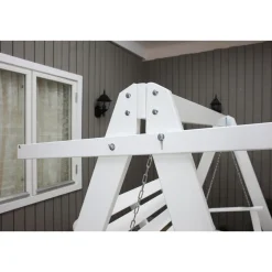 Puutarhakeinu katoksella Baltic Garden Pelle 165cm valkoinen/musta
