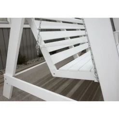 Puutarhakeinu katoksella Baltic Garden Pelle 165cm valkoinen/musta