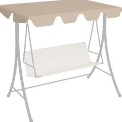 Puutarhakeinun Vaihtokatos musta 188/168x145/110 cm (12093)