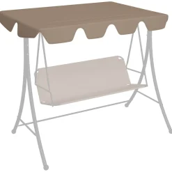 Puutarhakeinun Vaihtokatos musta 188/168x145/110 cm (12093)