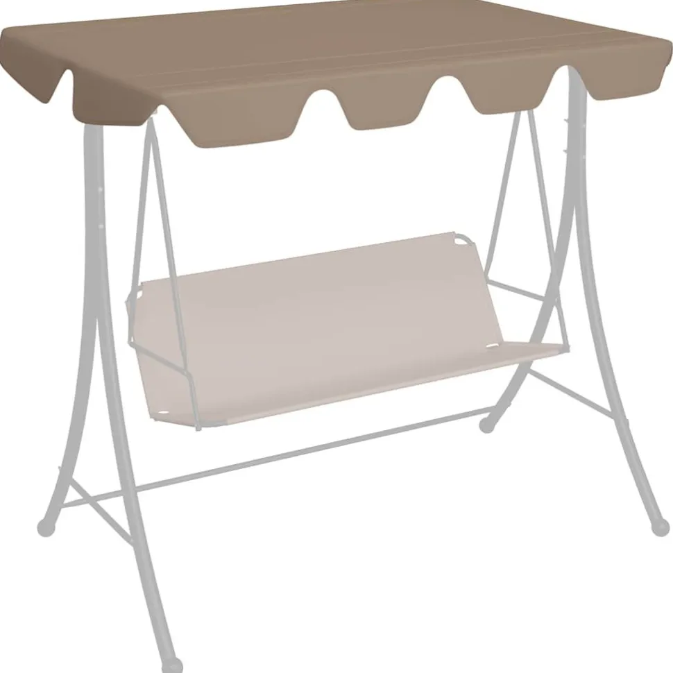 Puutarhakeinun Vaihtokatos musta 188/168x145/110 cm (12093)