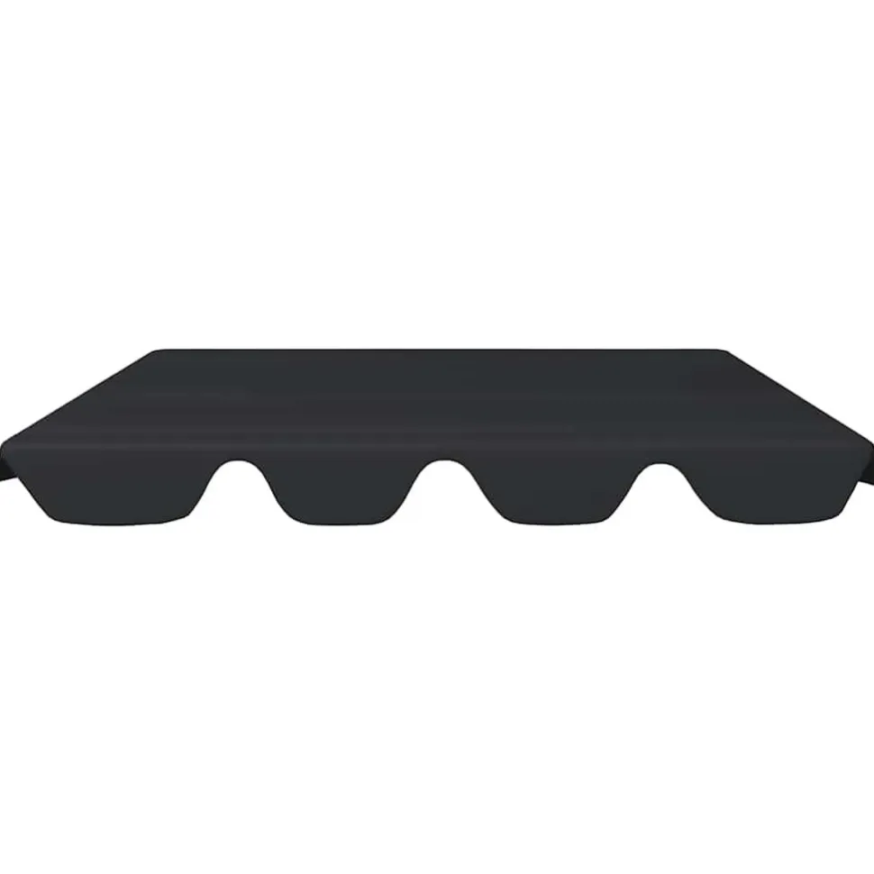 Puutarhakeinun Vaihtokatos musta 188/168x145/110 cm (12093)