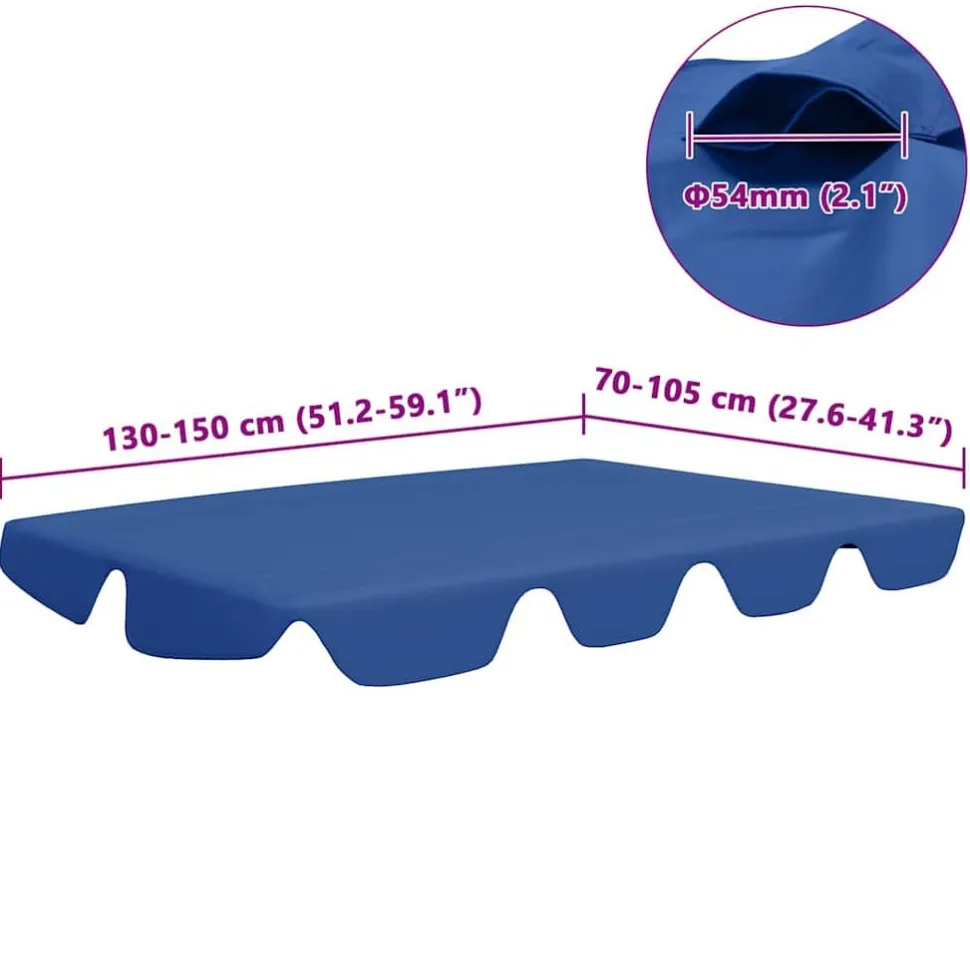 Puutarhakeinun Vaihtokatos musta 188/168x145/110 cm (12093)