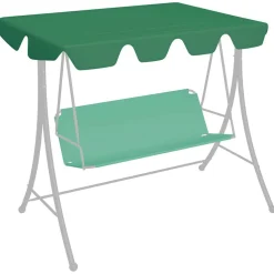Puutarhakeinun Vaihtokatos musta 188/168x145/110 cm (12093)