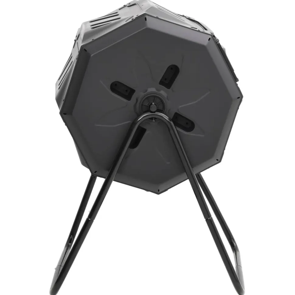 Puutarhakompostiroskis musta 73x64x95 cm 160 l