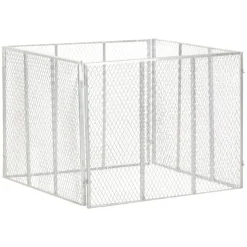 Puutarhakomposti 100x100x77 cm galvanoitu rauta (46150)
