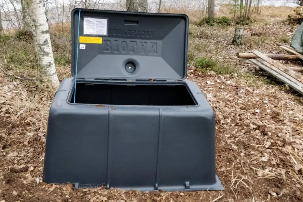 Puutarhakompostori Biolan 900 L harmaa