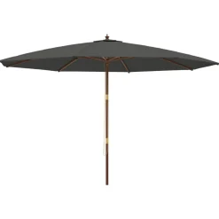 Puutarhan aurinkovarjo puutolppa antrasiitti 400x273 cm